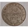 Image 1 : 1917 NEWFOUNDLAND HALF DOLLAR SILVER