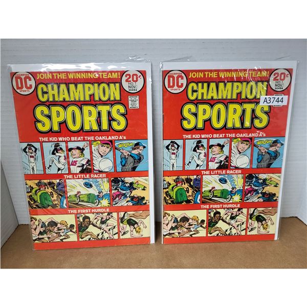 2x DC Champion Sports Comic (A3744)