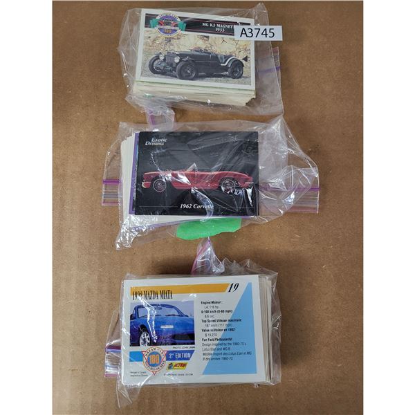 Mixed Car Trading Cards (A3745)