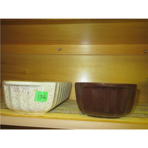 KITCHEN:  2 BLUE MOUNTAIN POTTERY LOAF PANS