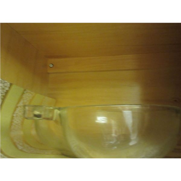 KITCHEN:  APPLE BOWL & 5 CORNINGWARE CASSEROLES