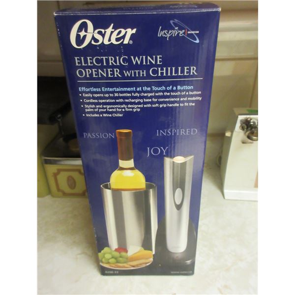 KITCHEN OSTER ELECTRIC WINE OPENER & CHILLER