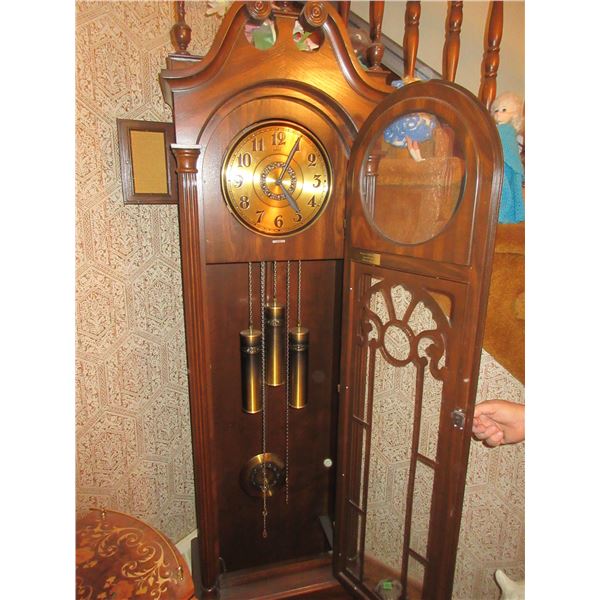 FRONT ENTRY GRANDFATHER CLOCK (3375; WATERLOO, ONTARIO; HENTSCHEL