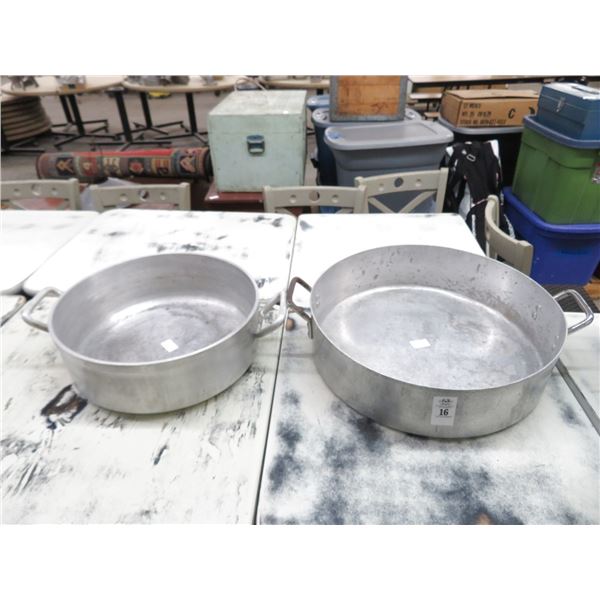 2-Aluminum Brazing Pans - 2 X $