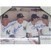 Image 2 : Joe Dimaggio, Whitey Ford, Billy Martin, Mickey Mantle Autographed Photo w/COA