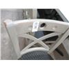 Image 2 : 21-Distressed Wood Padded Dining Chairs - 21 X $
