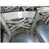 Image 2 : 34-Black Padded Grey Metal Bar Stools - 34 X $