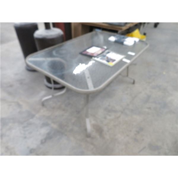 Glasstop Patio Table