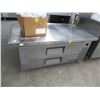 Image 1 : True 5' Ref. Rolling 2 Drawer Chef's Base - 35 deg.