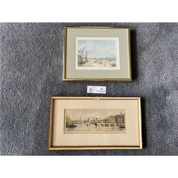Framed Water Colour & Framed Print