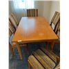 Image 2 : Mid Century Moderm Wood Dinning Table with 6 Chairs