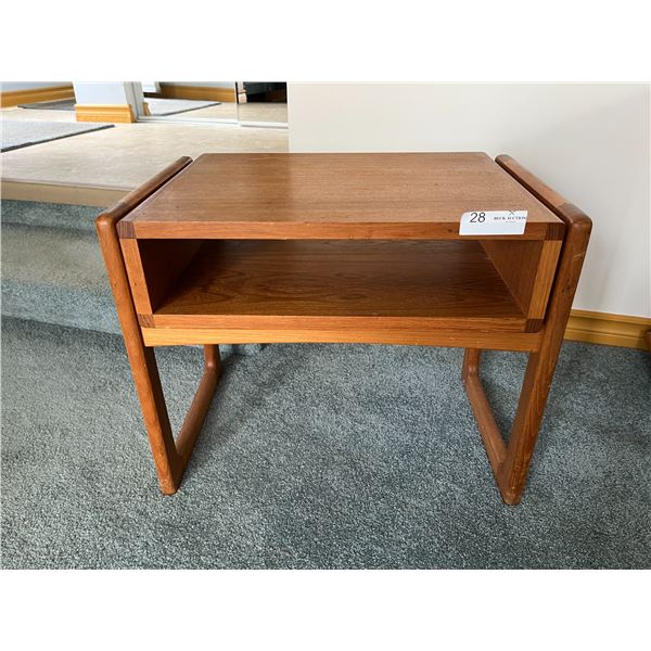 Mid Century Modern Wood Side Table