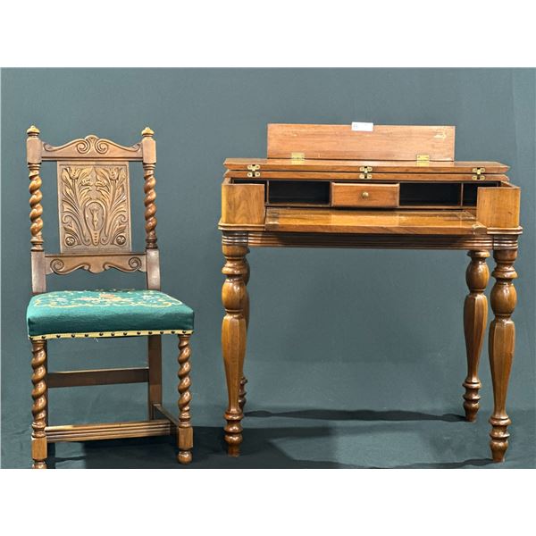 Antique Office Chair and Desk Beck Auctions Inc.