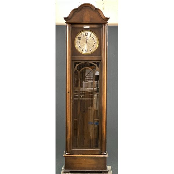 Solid Walnut Antique Grandfather Clock