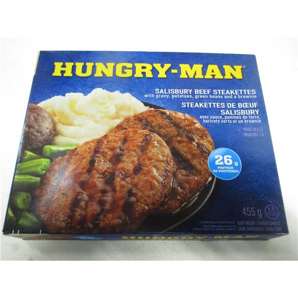 HUNGRY MAN SALSBURY STEAK DINNER (454 G)