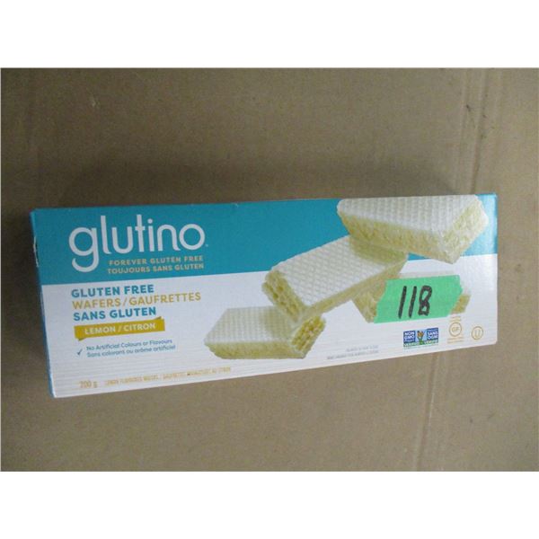 SHELF PULLS (AS IS) GLUTINO LEMON WAFER COOKIES (200G) PER PKG