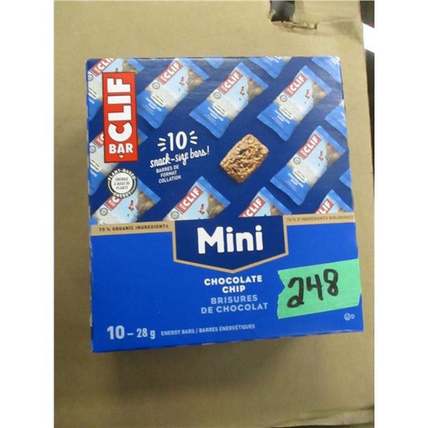 SHELF PULLS (AS IS) CLIFFS MINI CHOCOLATE CHIPS BARS (10) BOX
