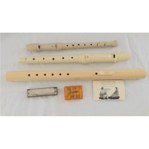 FLUTES, HARMONICA, PITCH PIPE