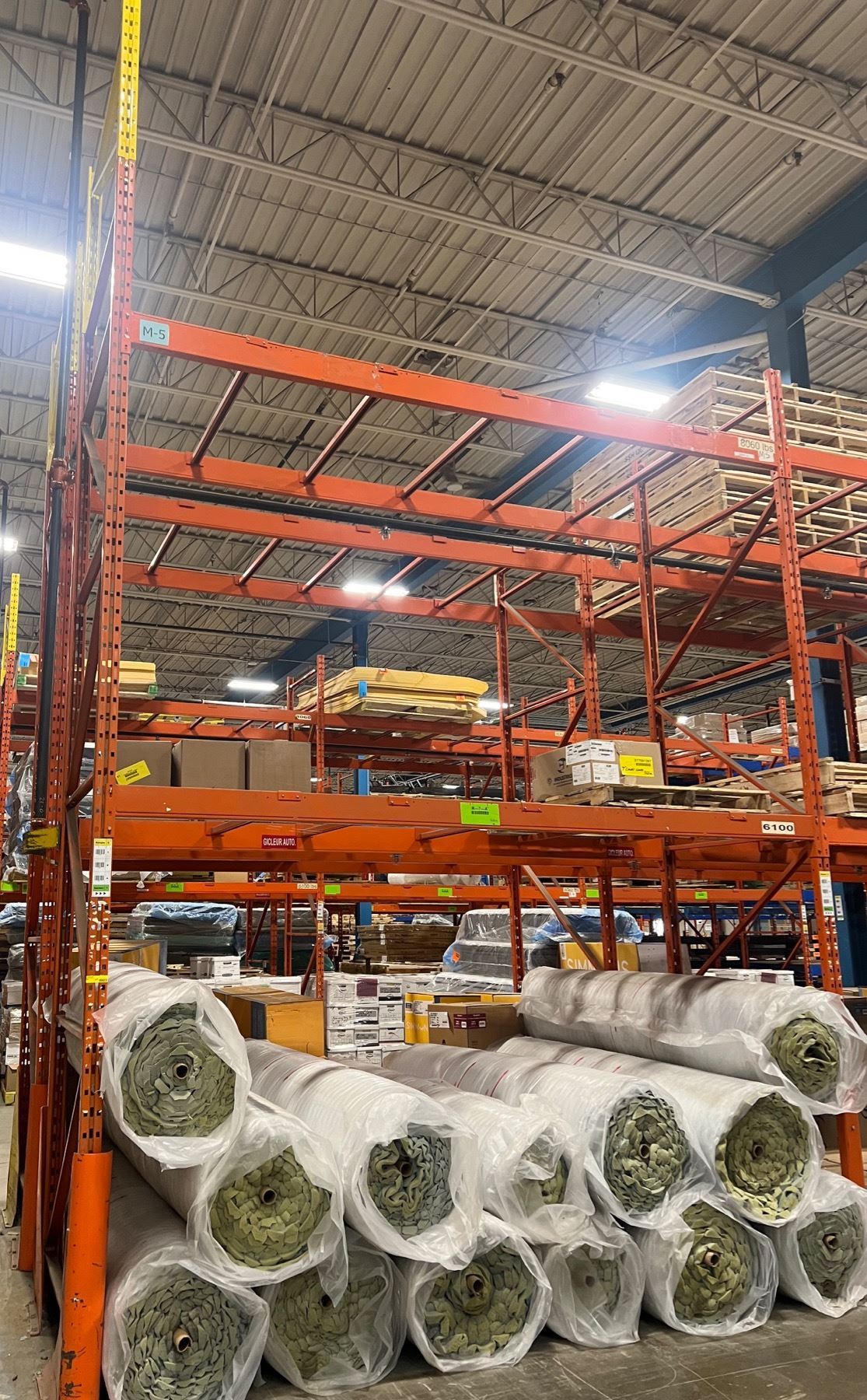 Warehouse Pallet Racking - includes 12 Vertical Uprights (approx. 17ft ...