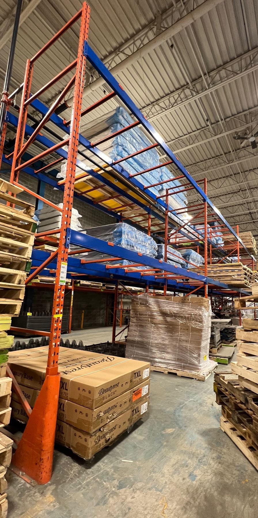Warehouse Pallet Racking - includes 10 Vertical Uprights (approx. 17ft ...