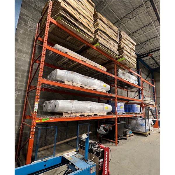 Warehouse Pallet Racking w/mesh decking - includes 4 Vertical Uprights ...