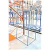 Image 2 : Lot of 2 single section metal material racks 40" x 30" x 74"