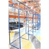 Image 2 : Lot of 2 double section metal material racks 77" x 27" x 74"