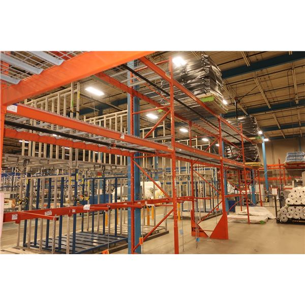 Vertical Upright Racking Warehouse Pallet Racking -4 Section -5 Vertical Uprights (approx. 16ft ...