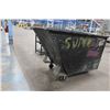 Image 2 : Metal tilting bin on 4 wheels 74" x 38" x 48"