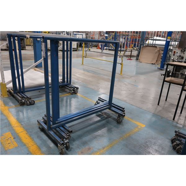 Lot of 4 mobile racks 48