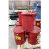 Image 2 : Lot of 8 Just rite 14 gal. oily waste cans