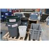 Image 1 : Lot of assorted garbage bins, etc.