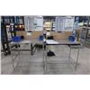 Image 2 : Lot of 2 chrome racks 36" x 24" x 33"