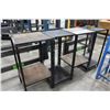 Image 1 : Lot of 4 18" x 18" x 36" metal tables
