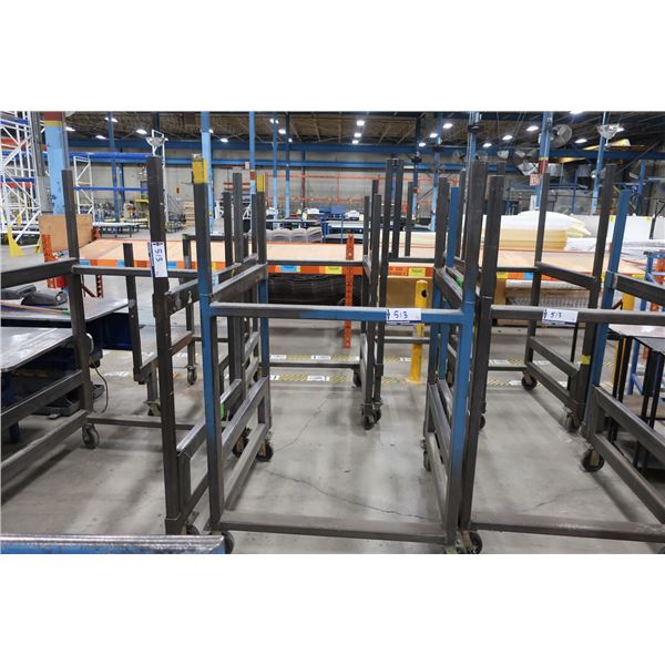 Lot of 3 mobile racks 44