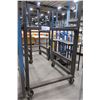 Image 2 : Lot of 3 mobile racks 44" x 50" x 76"