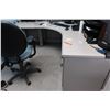 Image 3 : Lot: x2 desks & 3 chairs, filing cabinet, desk & whiteboard