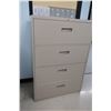 Image 4 : Lot: x2 desks & 3 chairs, filing cabinet, desk & whiteboard