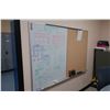 Image 2 : Lot: desk, table 7 chairs, filing cabinet, & white/cork board