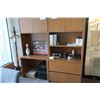 Image 2 : Lot: desk, cabinet, bookshelf, coat-rack, chair - FURNITURE ONLY