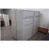 Image 2 : Lot: x4 filing cabinets- 5 drawers 35"x18"x65"