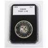 1964 CANADIAN SILVER DOLLAR PROOF LIKE COMES
