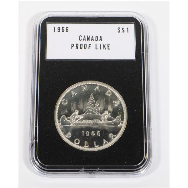 1966 CANADIAN SILVER DOLLAR PROOF LIKE COMES