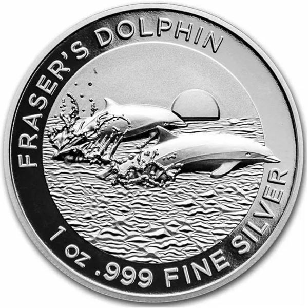 2021 AUSTRALIA 1 OZ SILVER #1 FRASER'S DOLPHIN
