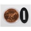 1-OZ FINE COPPER VELOCIRAPTOR ROUND IN CAPSULE