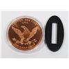 Image 2 : 1-OZ FINE COPPER VELOCIRAPTOR ROUND IN CAPSULE