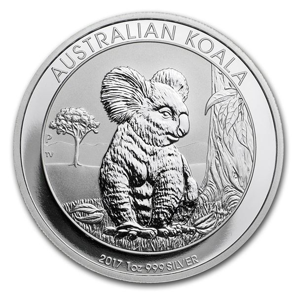 1-OZ 2017 AUSTRALIAN KOALA SILVER COIN/PERTH