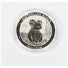 Image 2 : 1-OZ 2017 AUSTRALIAN KOALA SILVER COIN/PERTH