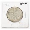 1943 WALKING LIBERTY HALF DOLLAR (EF) 90% SILVER