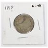 Image 1 : 1919 CANADA 25 CENT G-VG COIN